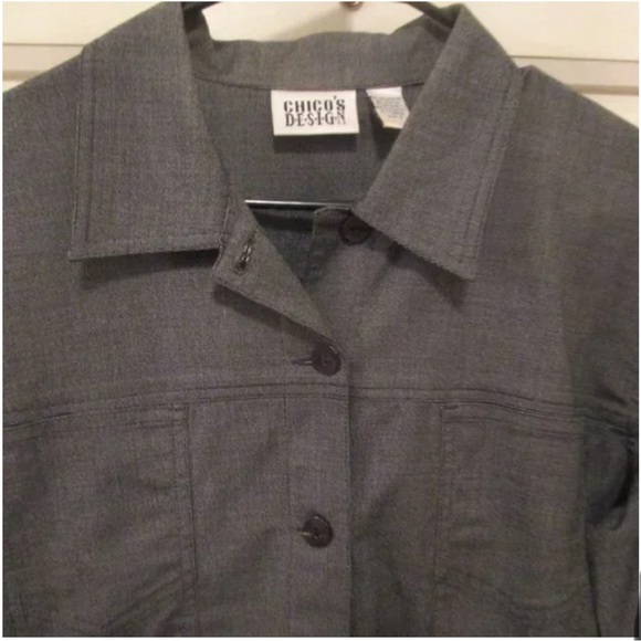 CHICO DESIGN charcoal grey Fall/Spring Versatile Lightweight Jacket size 1 - Picture 7 of 10